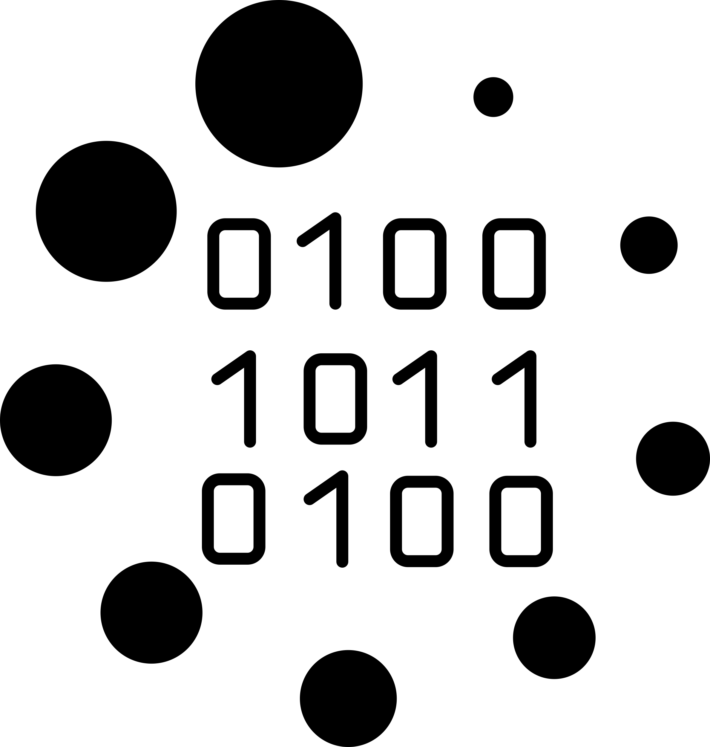 Binary Code Loading Symbol Stencil Svg Design File Free Vectors